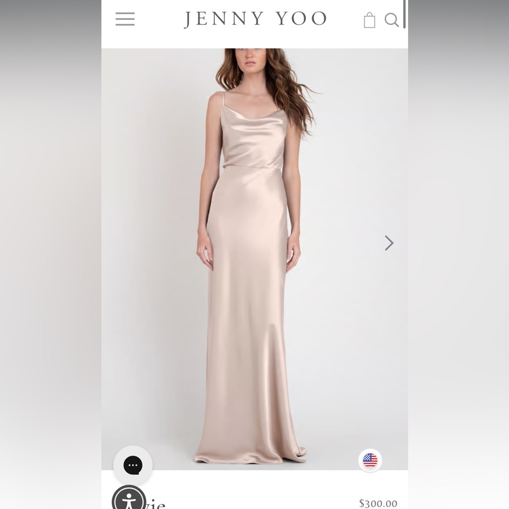 Jenny Yoo Sylvie Gown Champagne Dress